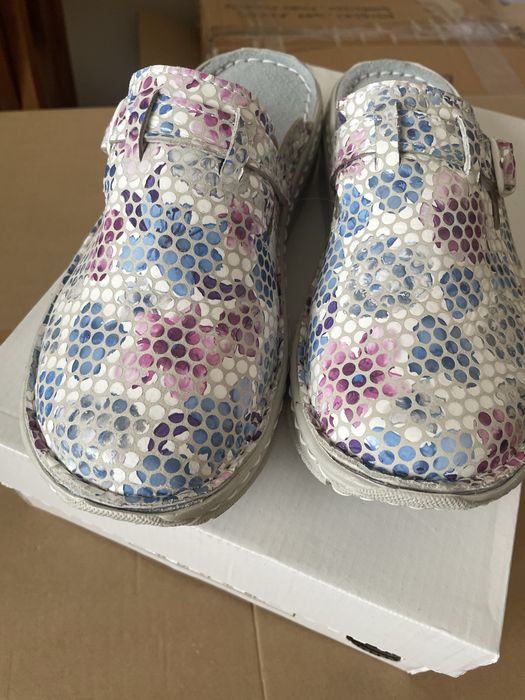 Buty medyczne skórzane