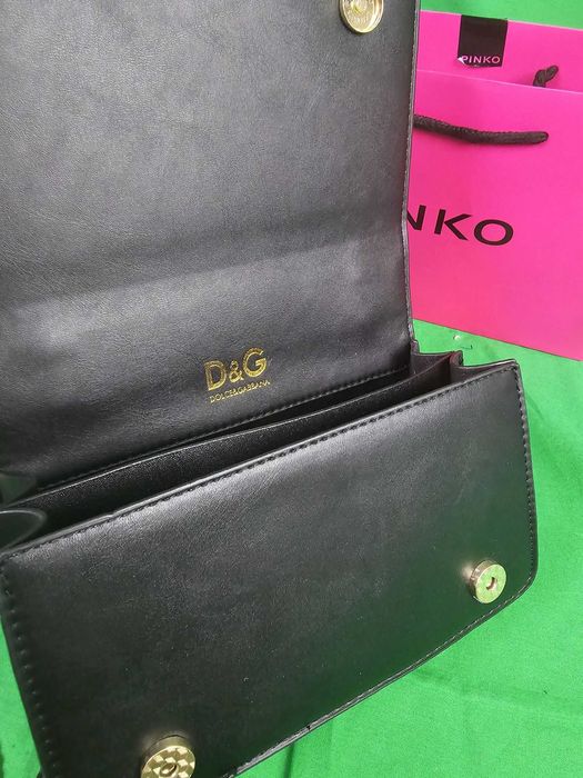 Torebka listonoszka Torba Czarna Dolce Gabbana kuferek Premium