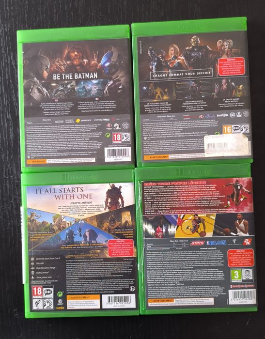 Conjunto de 4 jogos Xbox one