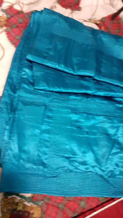 Colcha casal azul estilo cetim manta de cama