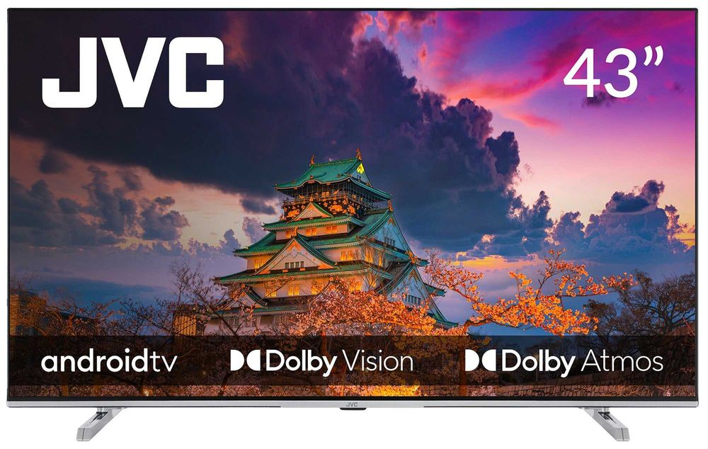 JVC 43" LED 4K AndroidTV Dolby Atmos Vision HDMI 2.1 LT43VA7200 NowyGW