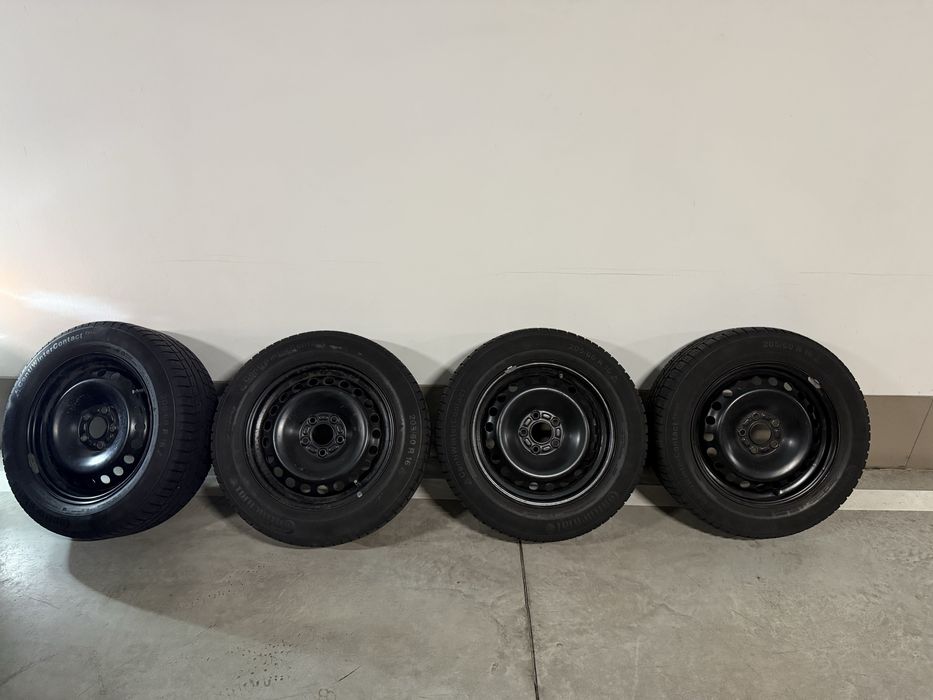 Продам зимнюю резину  Continental 205/60 R16 + сталеві диски | Комплект 4 шт.