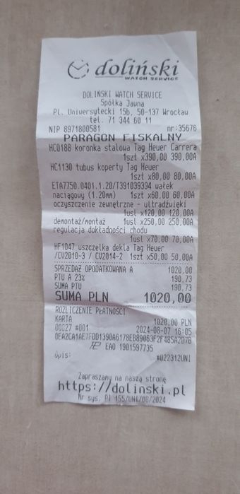 Zegarek TAG Heuer Carrera