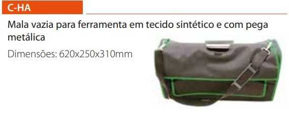 Mala vazia para ferramenta em tecido sintético e com pega metálica JW