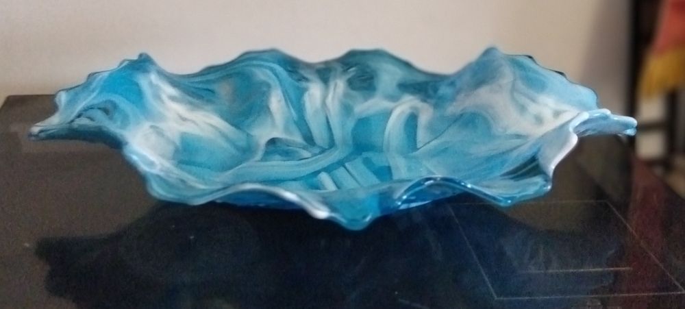 Travessa de vidro prensado