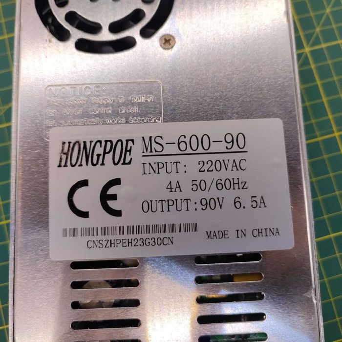 Блок питания 0 - 90 вольт 6,5 ампер 600Вт