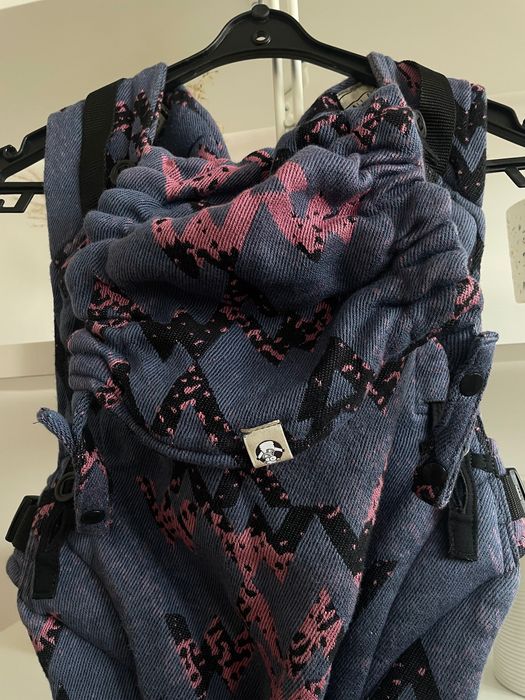 Nosidło lennylamb różow wzór wawa lennyupgrade granatowe