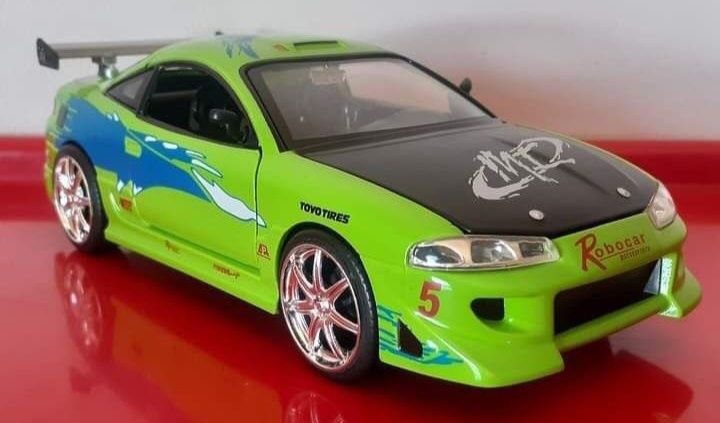 Mitsubishi eclipse fast & Furious escala 1:24