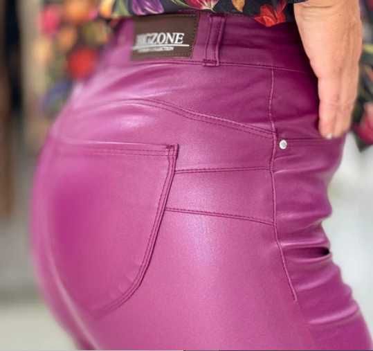 Calça ecopele push-up Bigzone (purpura) NOVAS COM ETIQUETA