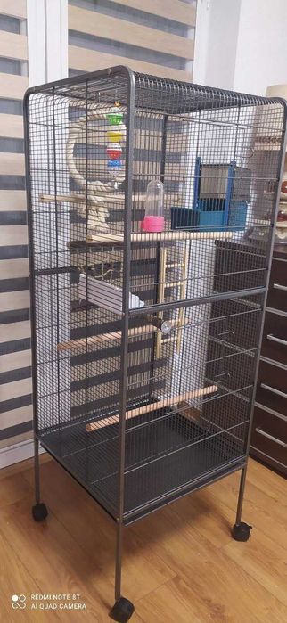 KLATKA DLA PAPUG Duża Klatka Dla Ptaków Z Daszkiem