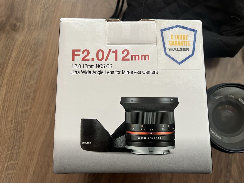 Lente Samyang 12 mm  f/2 NCS CS ( Sony e-mount)