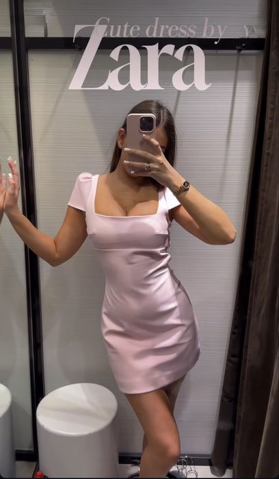 Сукня Zara, сукня рожева Zara