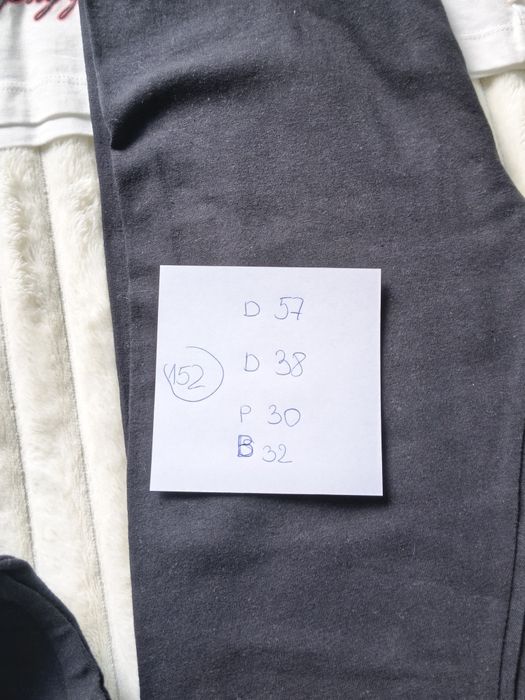 Legginsy czarne 152 kolarki  bawełna