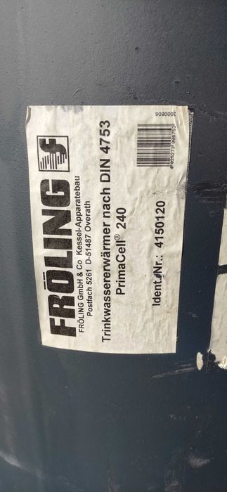 Bojler 200 / 240 L nierdzewka VIESSMANN FROLING zasobnik CWU nierdzewny