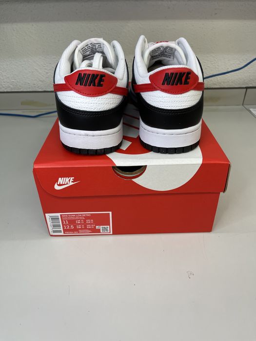 Nike Dunk Low Red Swoosh Panda (45)