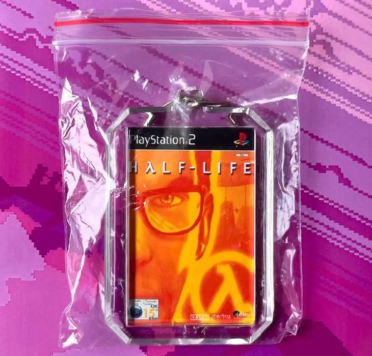 Breloczek Half-Life - mini okładka gry PS2
