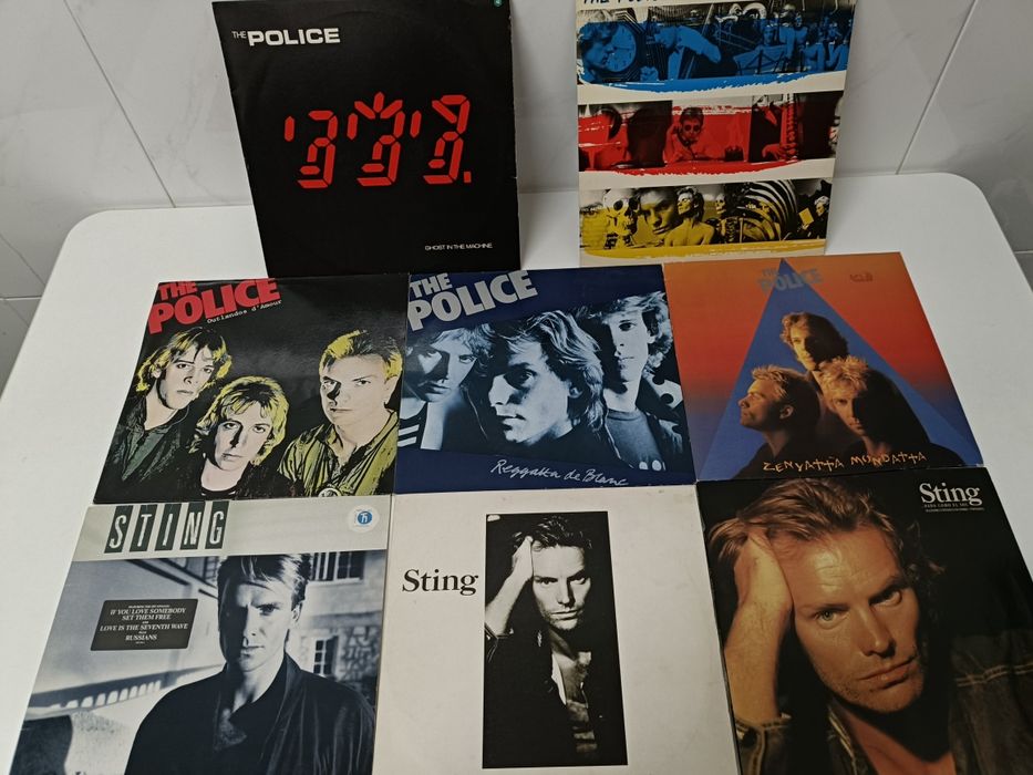 THE POLICE e STING a solo: Discografias até 1988 – 8 álbuns {vinis}