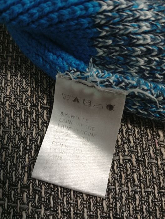 Чоловіча тепла зимова в'язана шапка з вовни мериноса STÖCKLI Merino wool. One Size.