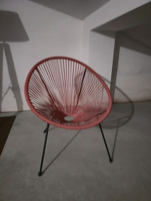 Cadeira Acapulco em corda – Ideal para interior ou exterior
