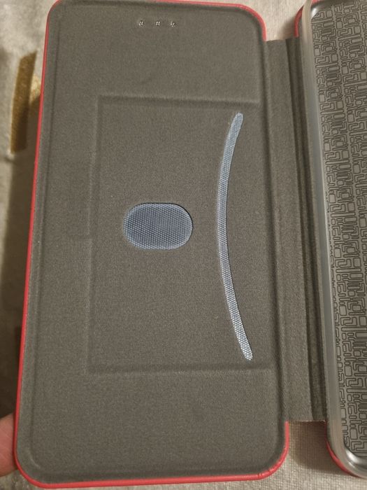 Futerał magnetyczny etui na telefon S21 czerwony