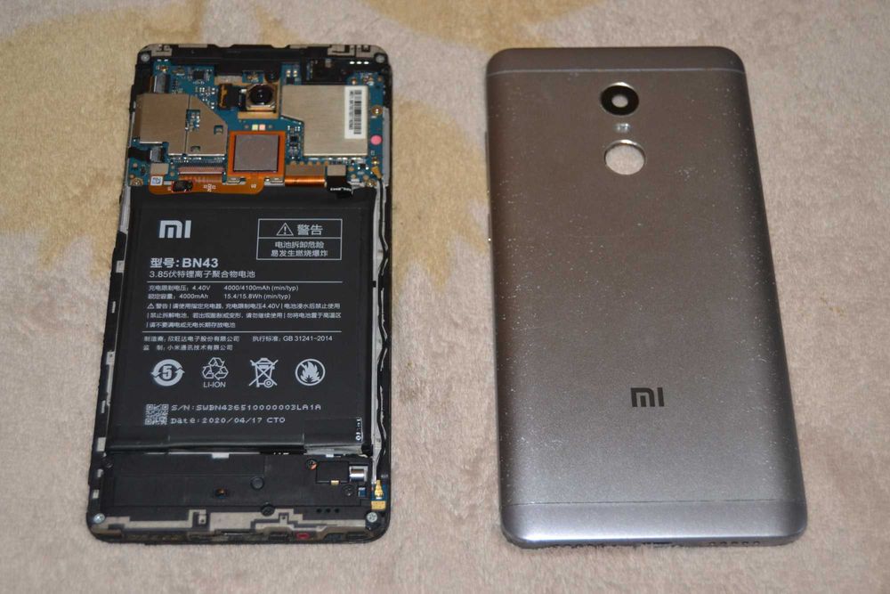 Xiaomi Redmi Note 4x 3/32GB Grey! Android 10! Экран+! Тач не работает!