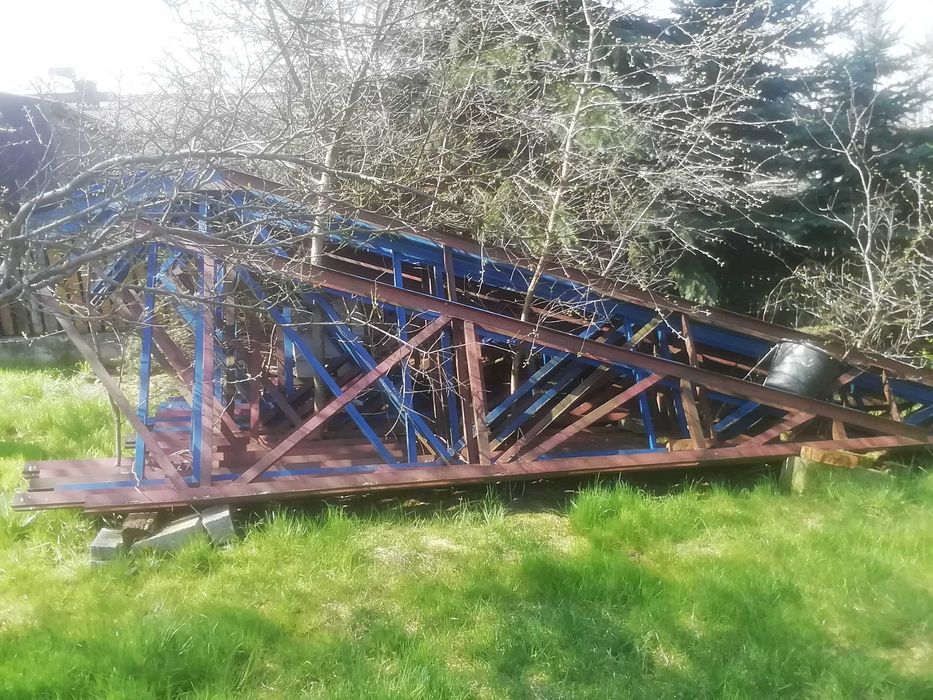 Konstrukcja stalową, hala, Wiązary dachowe. Bindry.