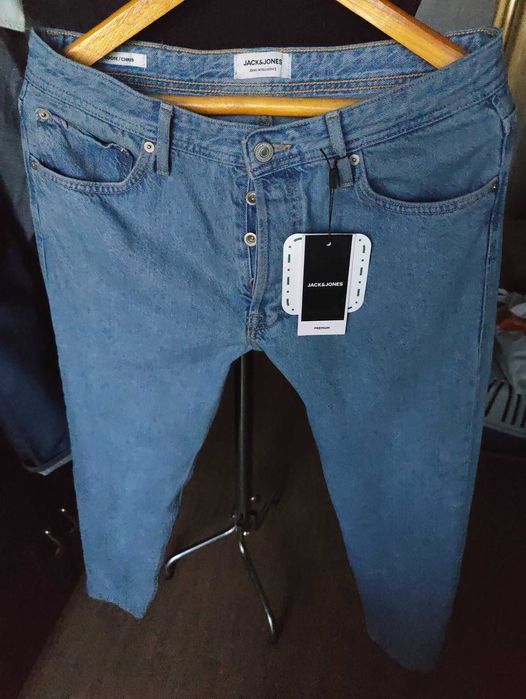 Джинсы Jack&jones Chris jeans Дания w32 stretch mid blue.
