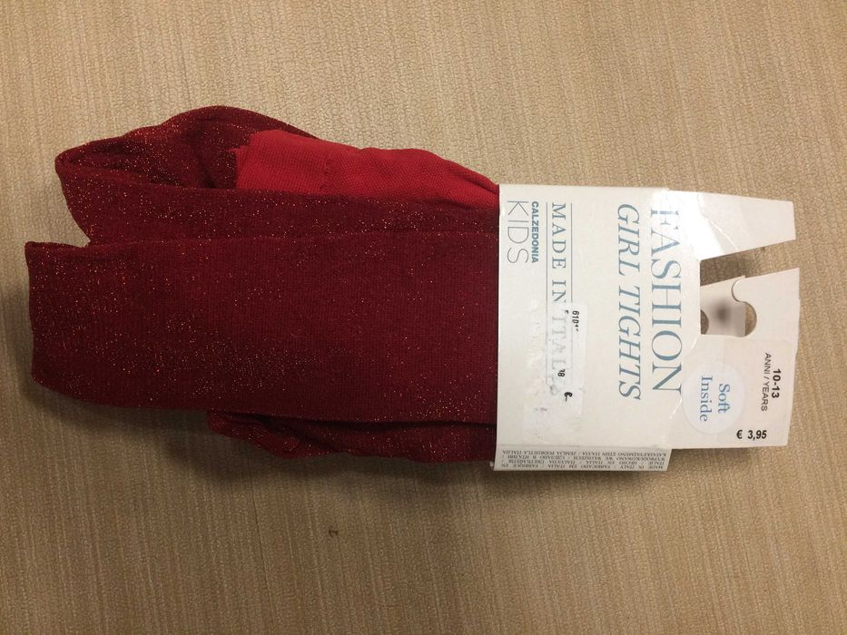 Collant Calzedonia vermelho 10/13 anos