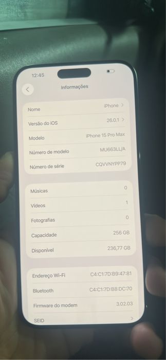 Iphone 15 pro Max 256gb