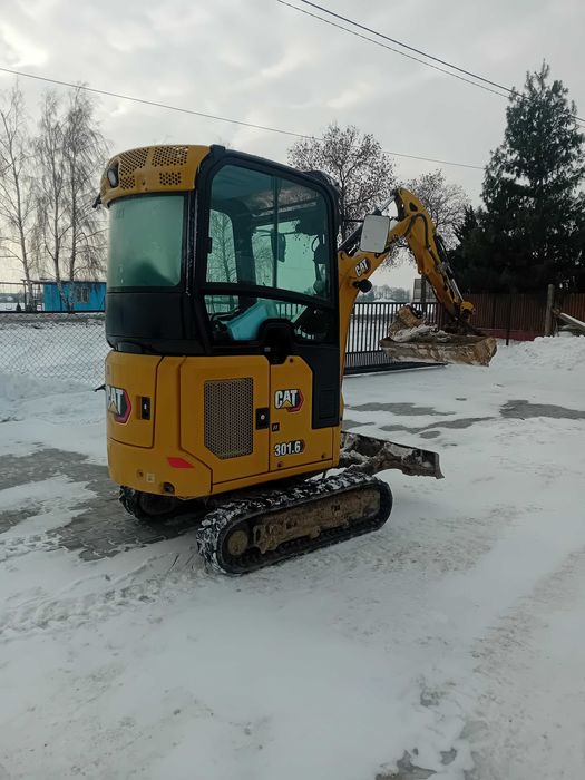 Minikoparka Cat 301.6 jak nowa 360godz. fabryczna gwarancja Klima full