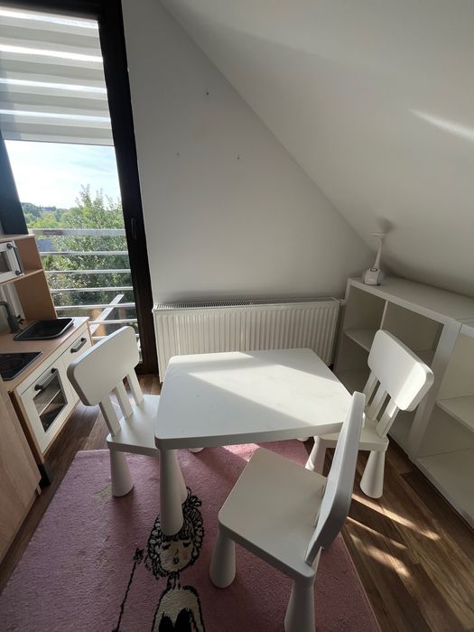 Ikea Mammut stolik i 3 krzesła