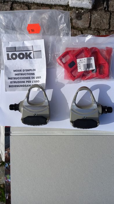 Pedais look para bicicleta de corrida