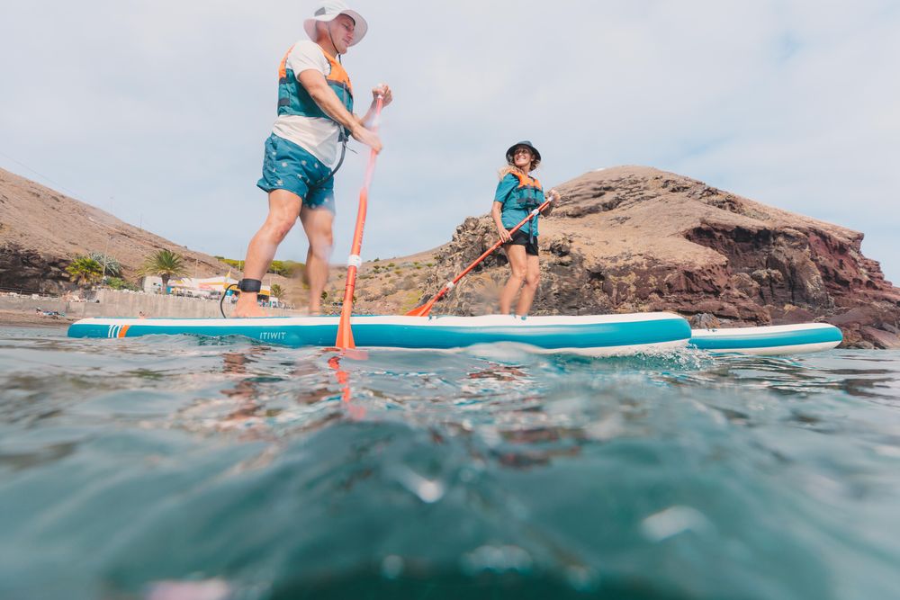 Stand up Paddle ultra compact e estável 10 pés (130 kg máx) branco e