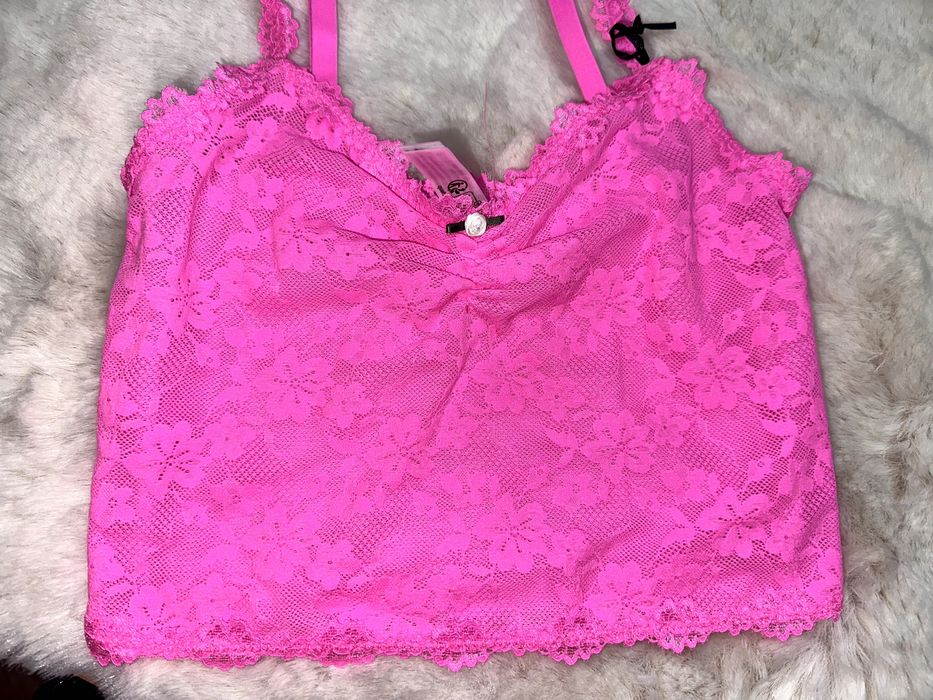 Primark koszulka top piekny koronka 2XS