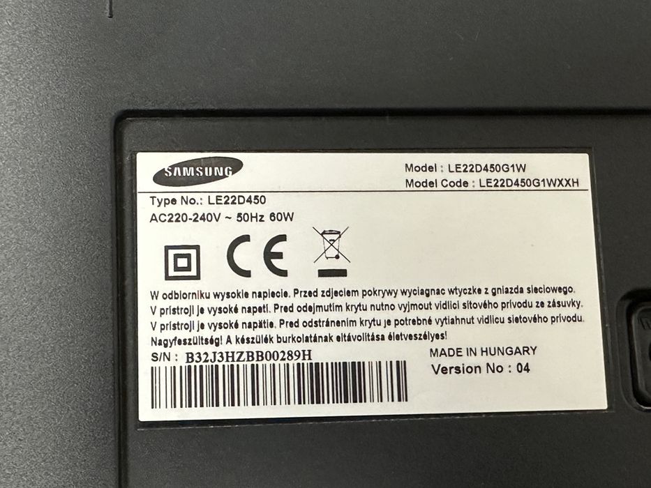Sprzedam telewizor Samsung  22’