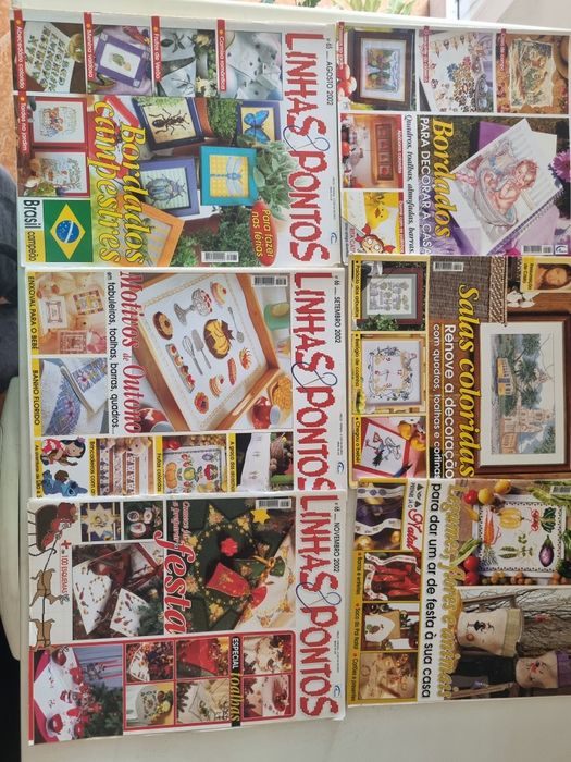 6 revistas linhas e pontos n 54, 61, 65,, 66,,67 e 68