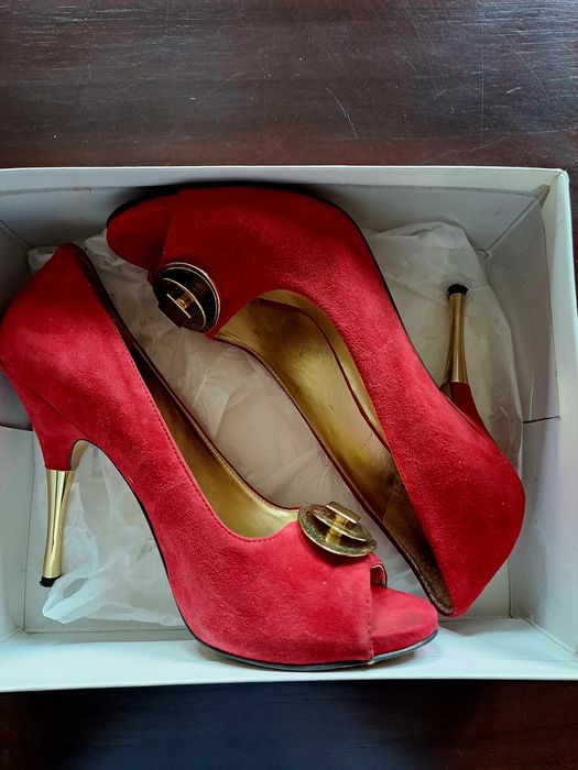 Szpilki Nine West czerwone 41