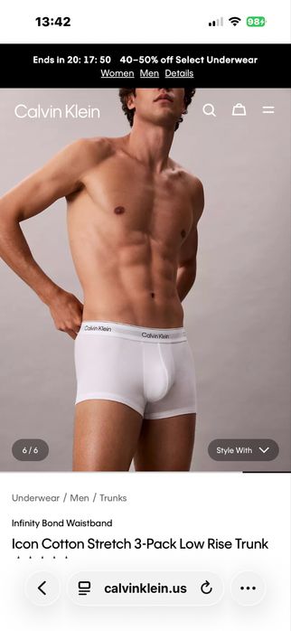Труси Calvin Klein чоловічі.