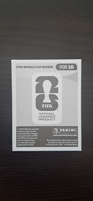 Cromo futebol de Francisco Trincao(Mundial 2026)da Panini