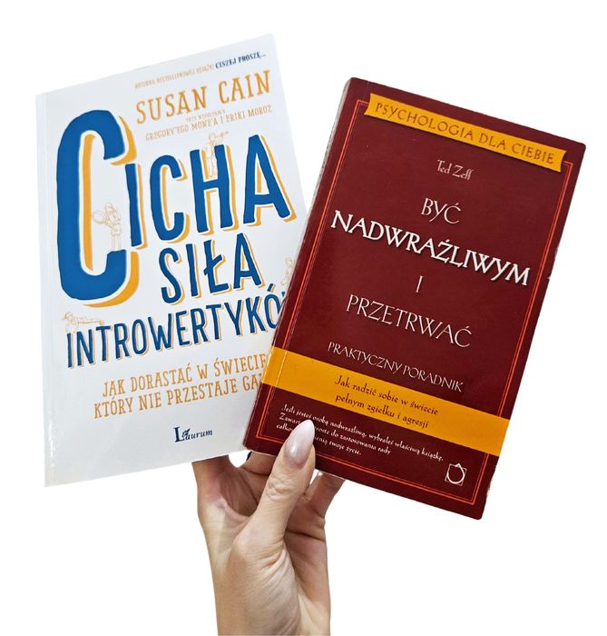 Zestaw książek cicha siła introwertyków i być nadwrażliwym i przetrwać