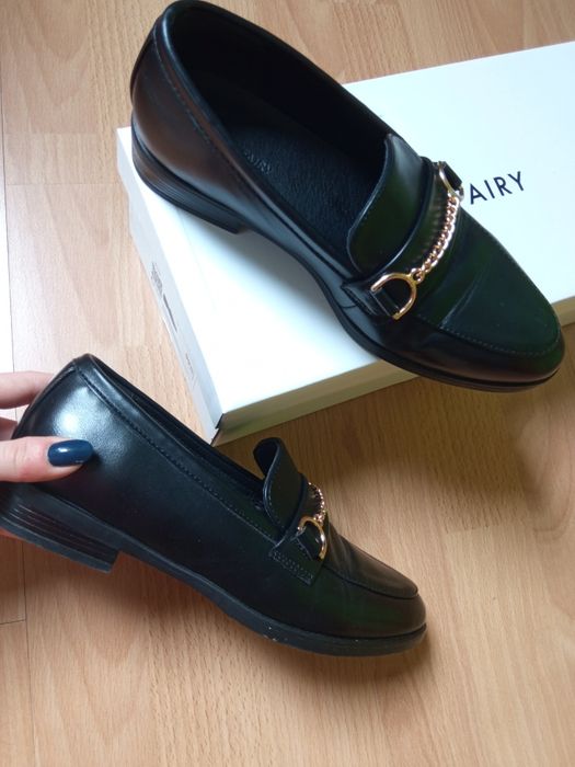 Buty czarne 36 mokasyny Jenny Fairy CCC