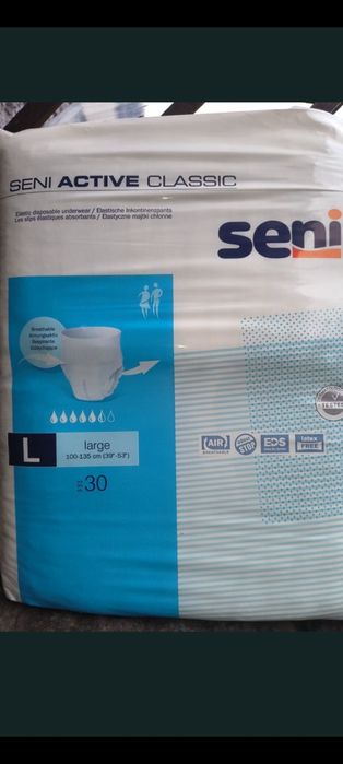 Pieluchomajtki Seni Active Classic L 90 szt