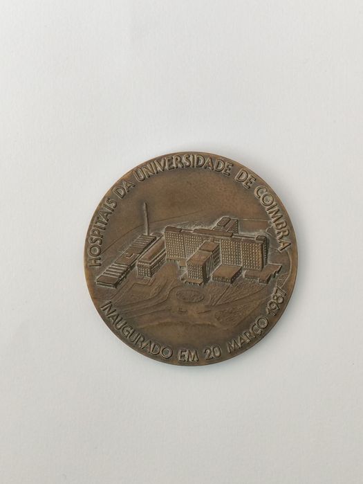 Medalha bronze inauguração hospital universitário Coimbra