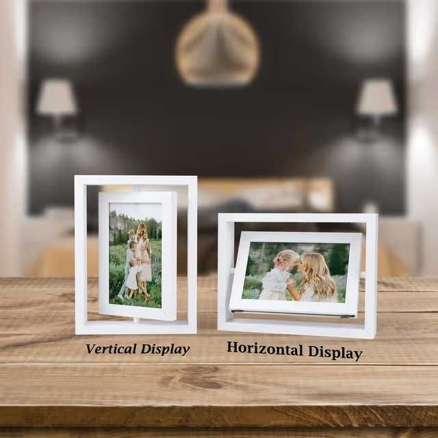 Pack 2 Molduras Giratórias 360° EXYGLO – 10x15cm | Branco  (Novo)