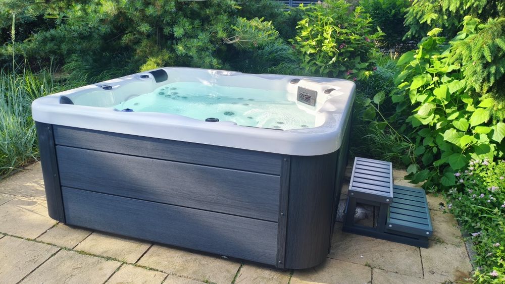 Jacuzzi 5 osobowe, zewnętrzna wanna z hydromasażem, 36 dysz, Demo