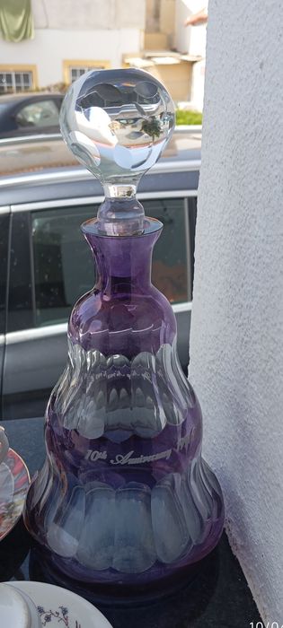 Garrafa cristal trabalhado edição limitada comemoração Estoril