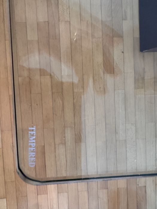 Mesa jantar com tampo em vidro 2x1m