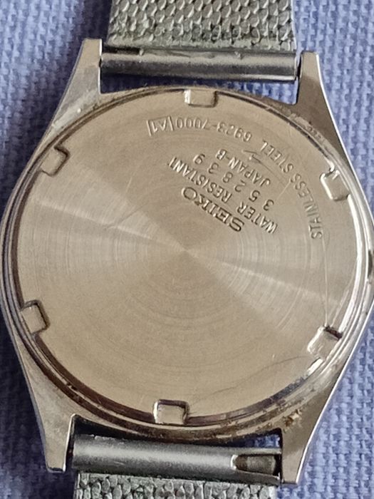 Vintage Seiko Data Quartz Męski Zegarek Naręczny