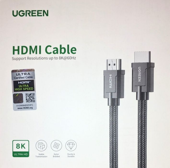 Кабель HDMI UGREEN, 2.1, 2 метри