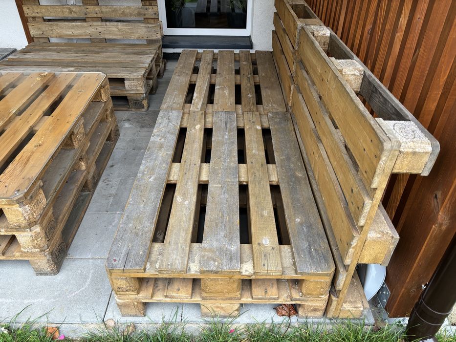 Meble z palet, palety, na taras, dzialkę, rod. Meble ogrodowe